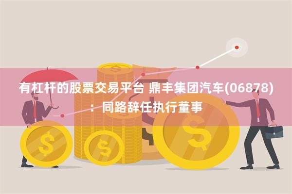 有杠杆的股票交易平台 鼎丰集团汽车(06878)：同路辞任执行董事