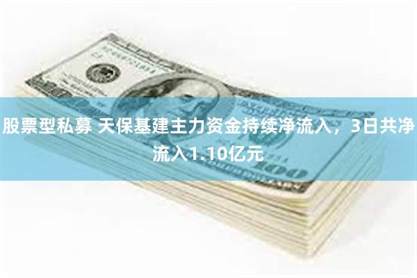 股票型私募 天保基建主力资金持续净流入，3日共净流入1.10亿元