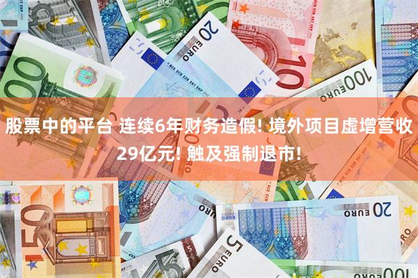 股票中的平台 连续6年财务造假! 境外项目虚增营收29亿元! 触及强制退市!