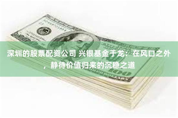 深圳的股票配资公司 兴银基金于龙：在风口之外，静待价值归来的沉稳之道
