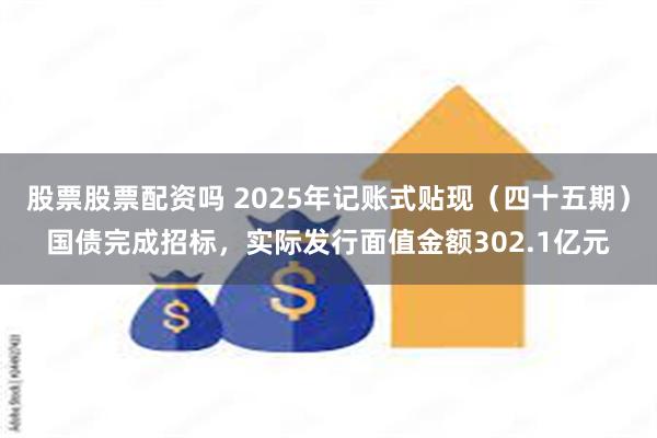 股票股票配资吗 2025年记账式贴现（四十五期）国债完成招标，实际发行面值金额302.1亿元